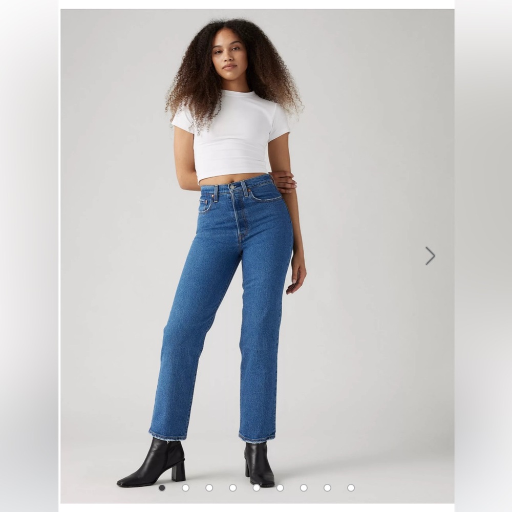 Levi’s ribcage straight ankle jeans